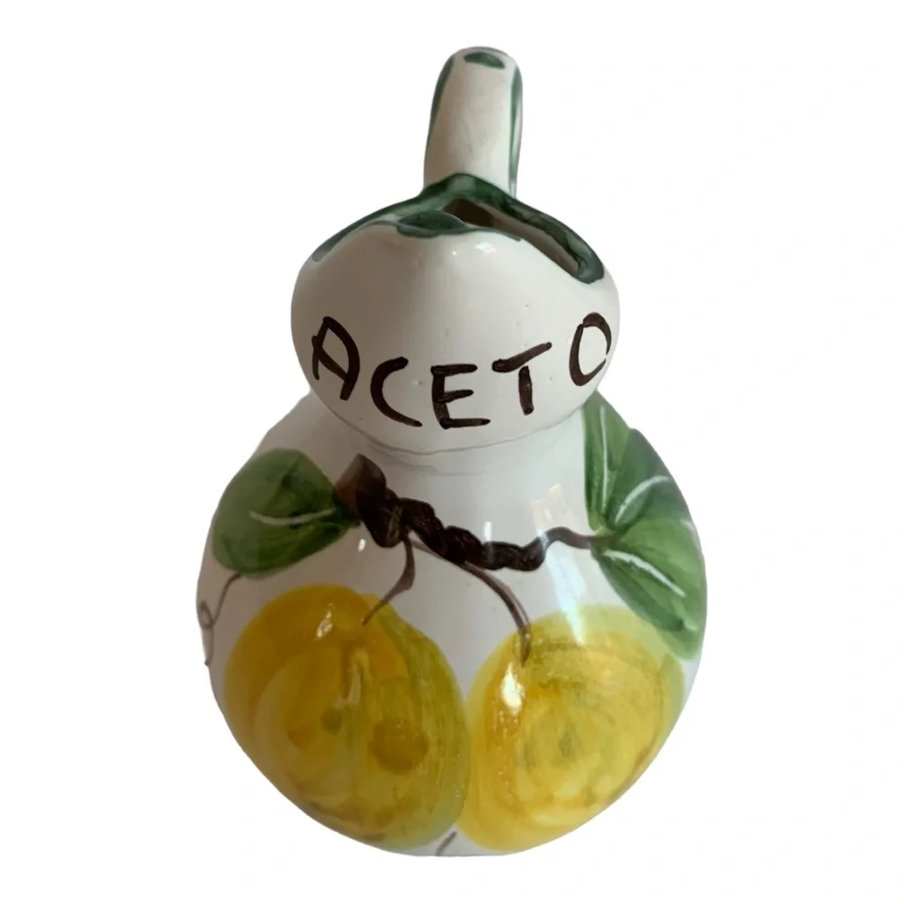 Lemon Ceramic Oil and Vinegar Set - Picture 4 of 6